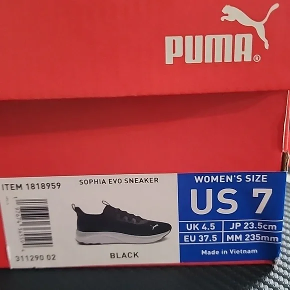 Puma Women's Softride Black Mint Green Sophia Evo Running Sneaker Shoes Sz 7 NWT - Picture 4 of 7